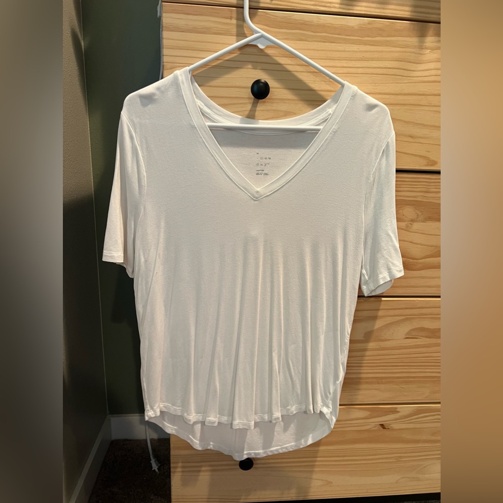 Target White V-neck Tee
